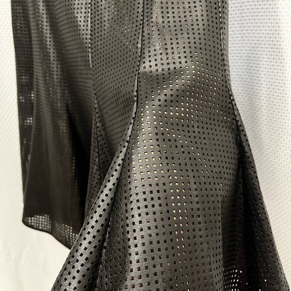 Jay Godfrey vegan leather fit and flare dress - Picture 7 of 7